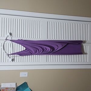 Purple Dress with Side Slit